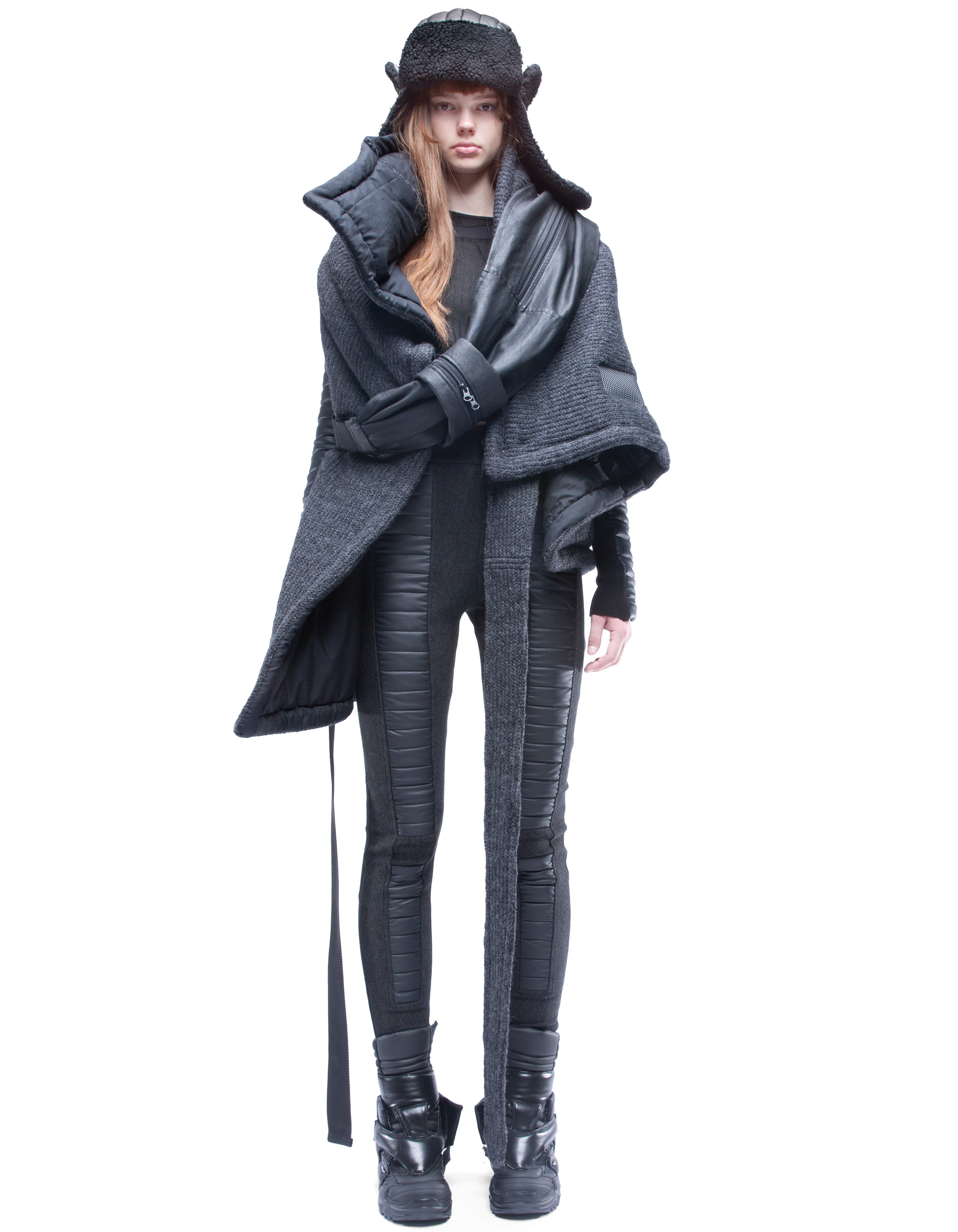 WRAP COAT DIGITAL HERMIT
