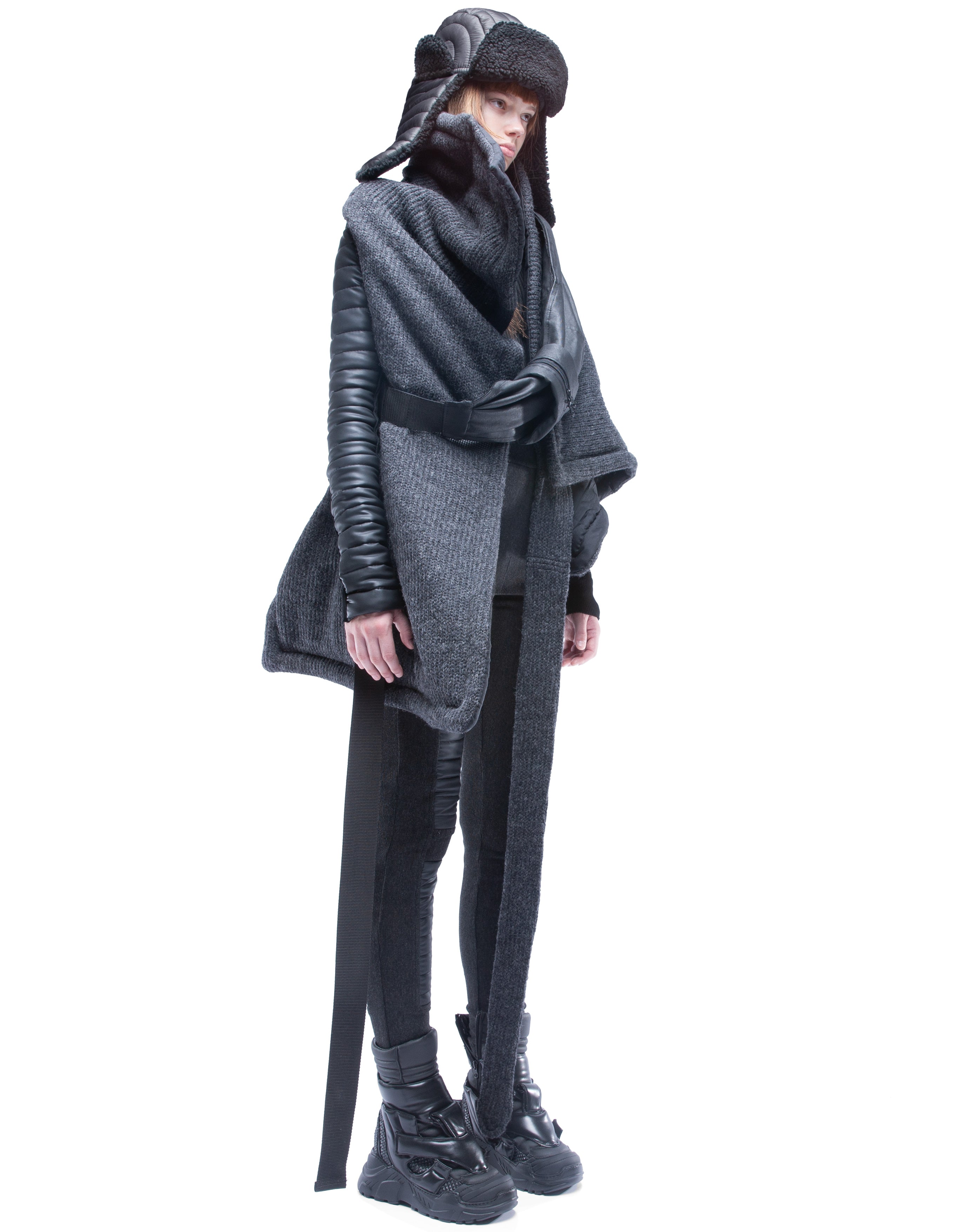 WRAP COAT DIGITAL HERMIT