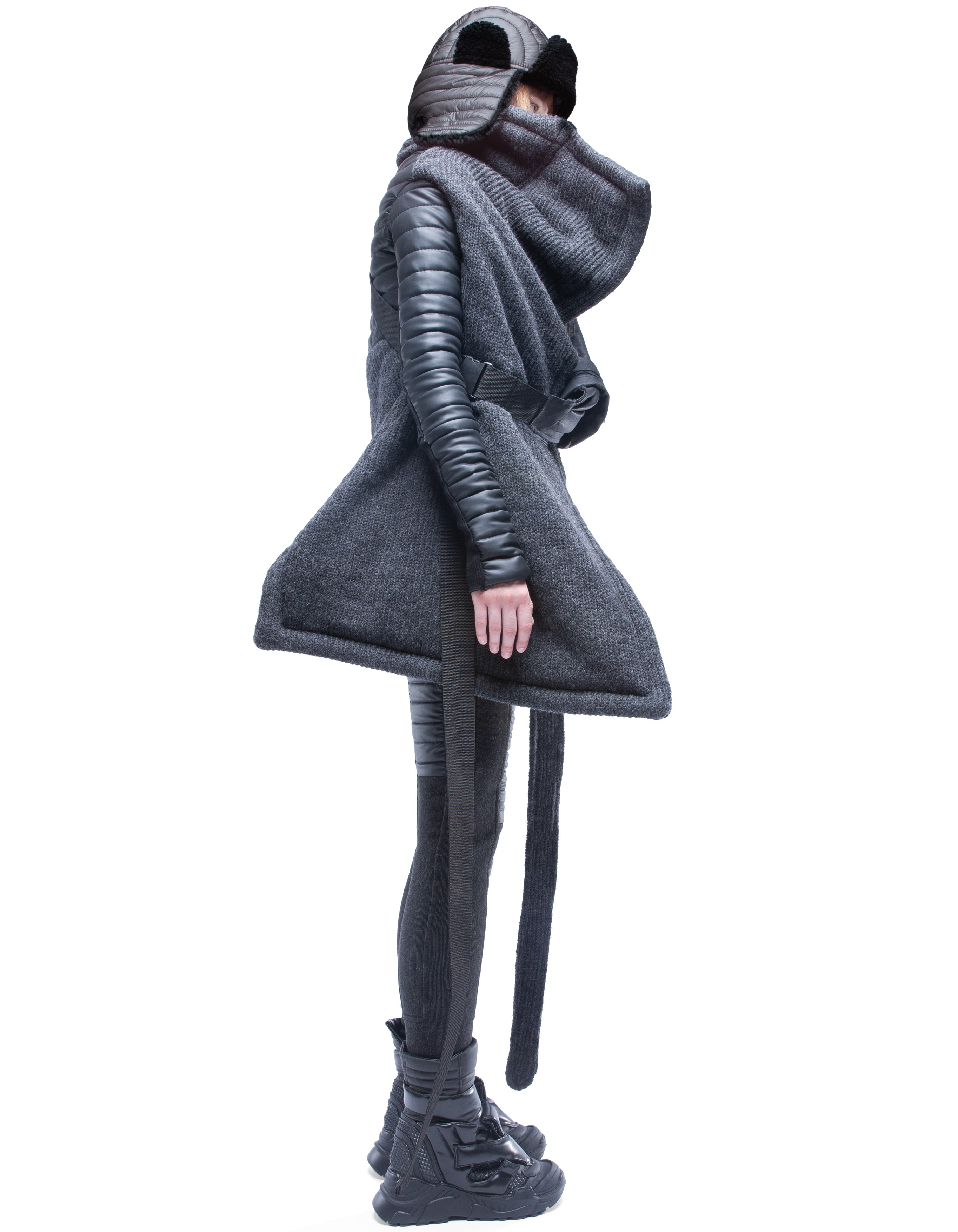 WRAP COAT DIGITAL HERMIT