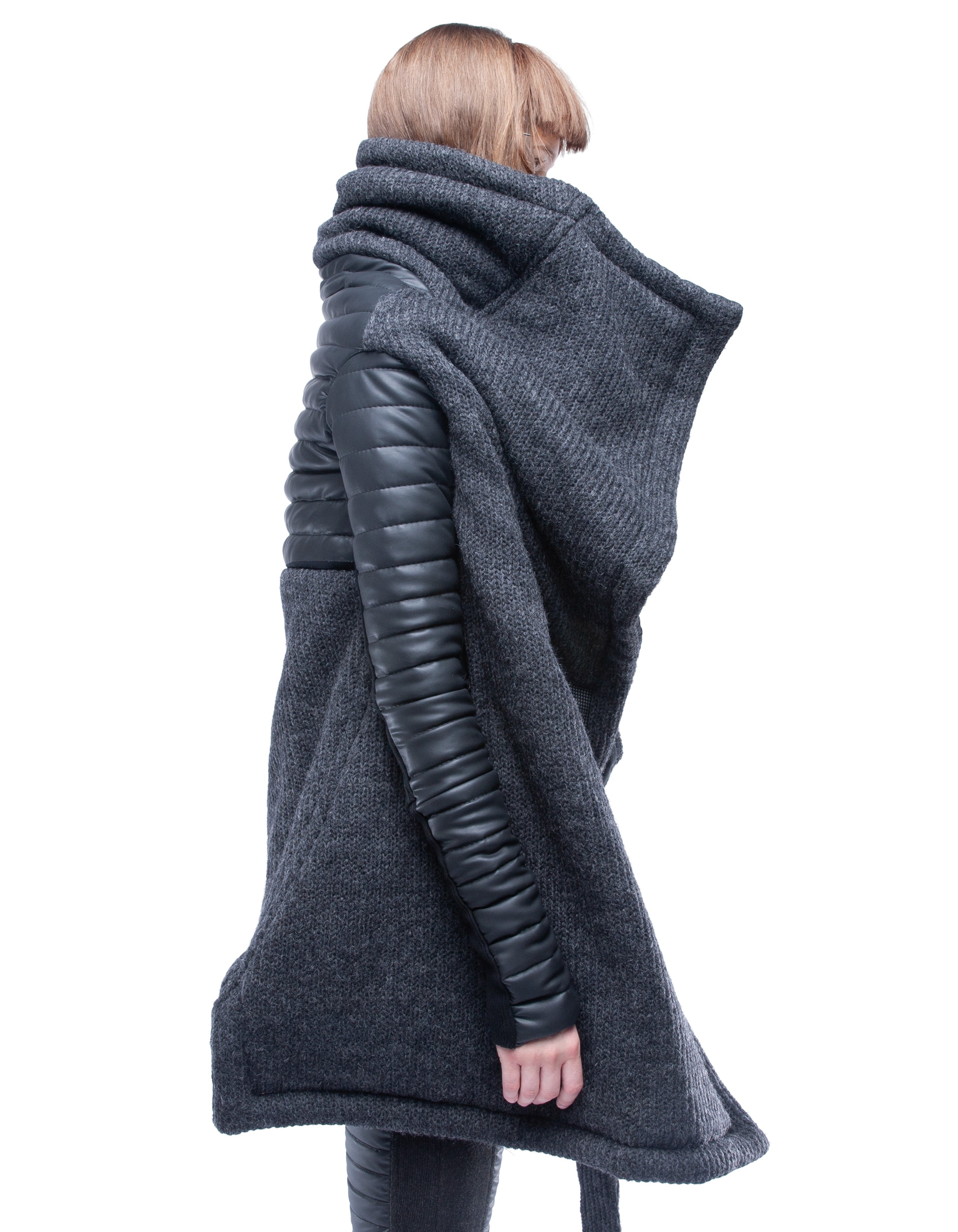 WRAP COAT DIGITAL HERMIT