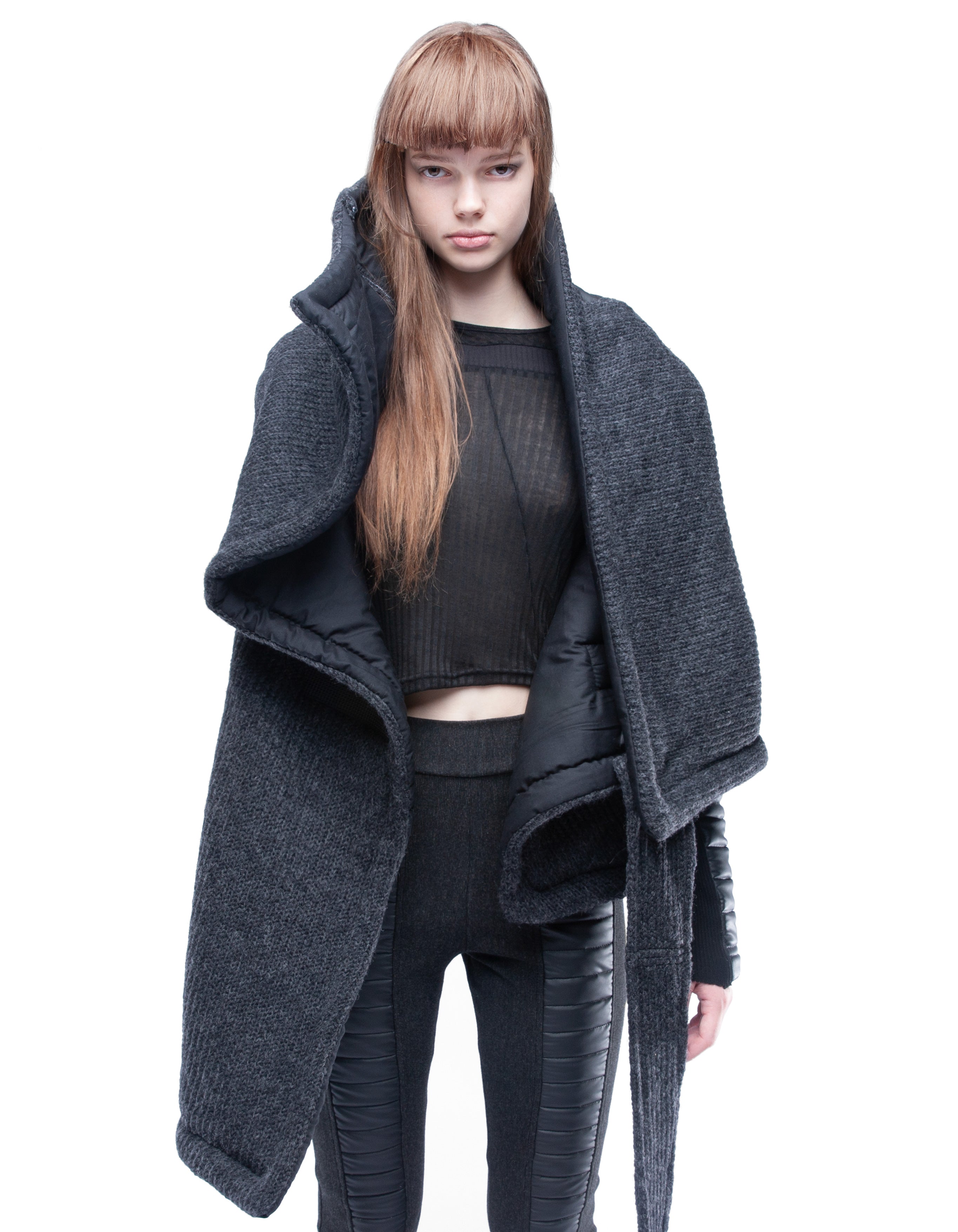 WRAP COAT DIGITAL HERMIT
