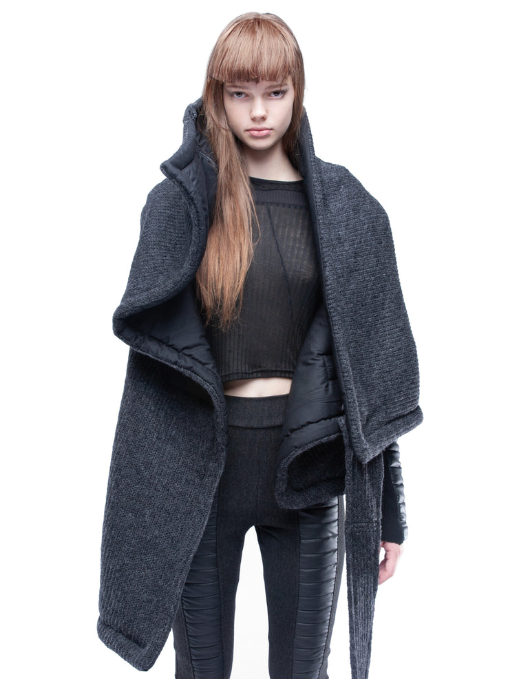 WRAP COAT DIGITAL HERMIT