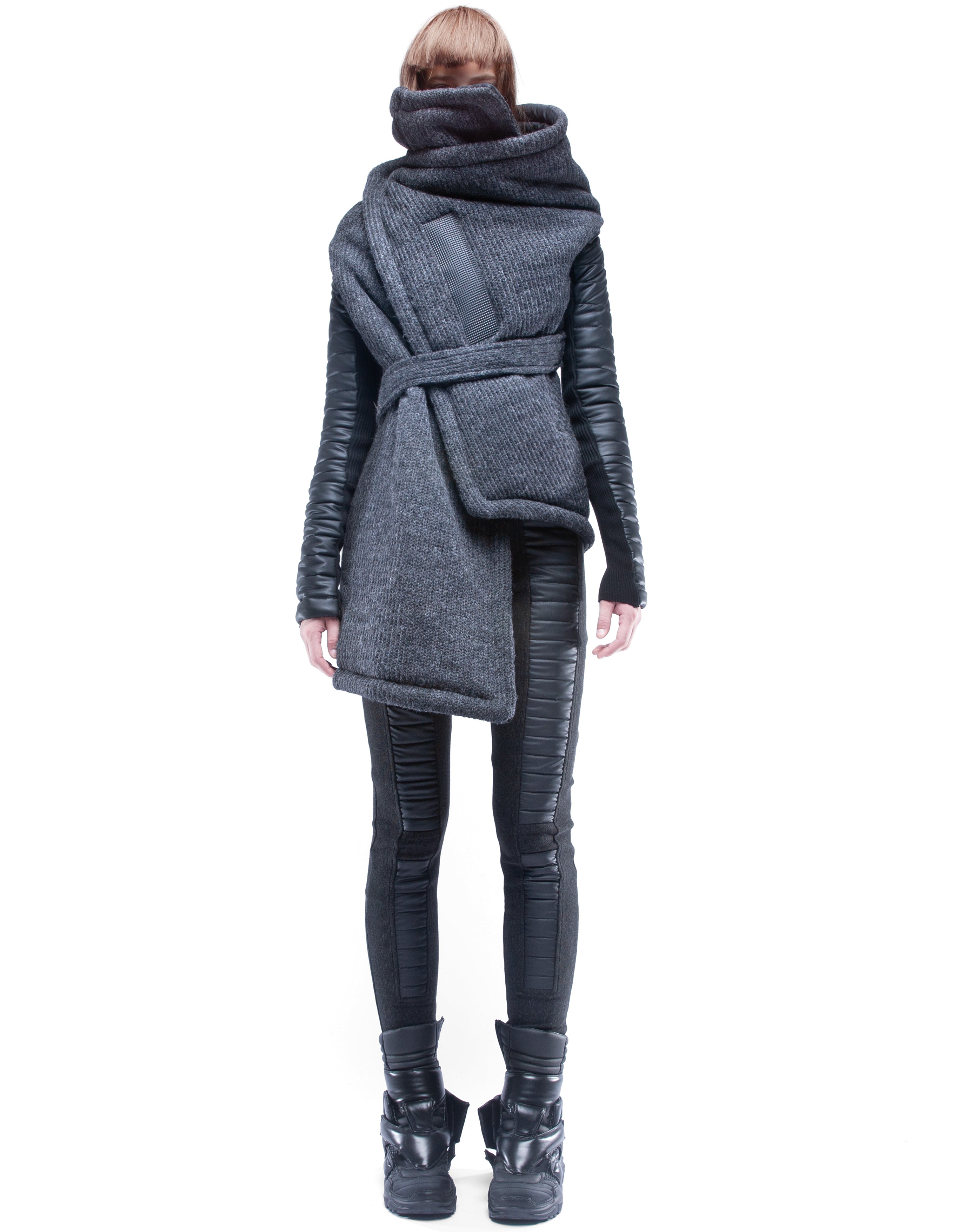 WRAP COAT DIGITAL HERMIT