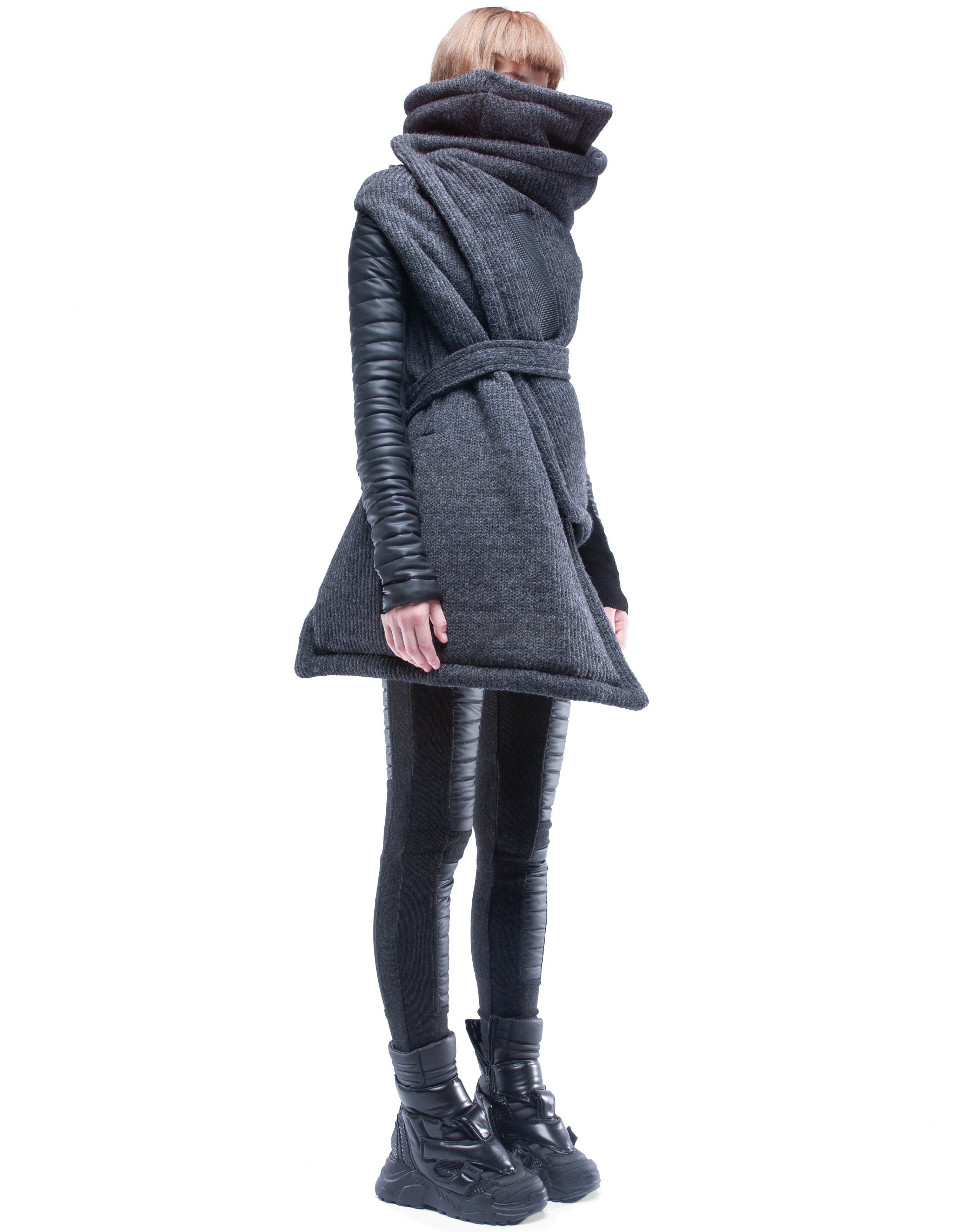 WRAP COAT DIGITAL HERMIT