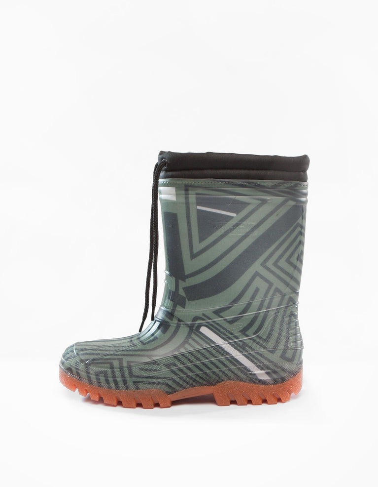 DEMOBAZA GUMMISTIEFEL STRUKTUR GRÜN 01