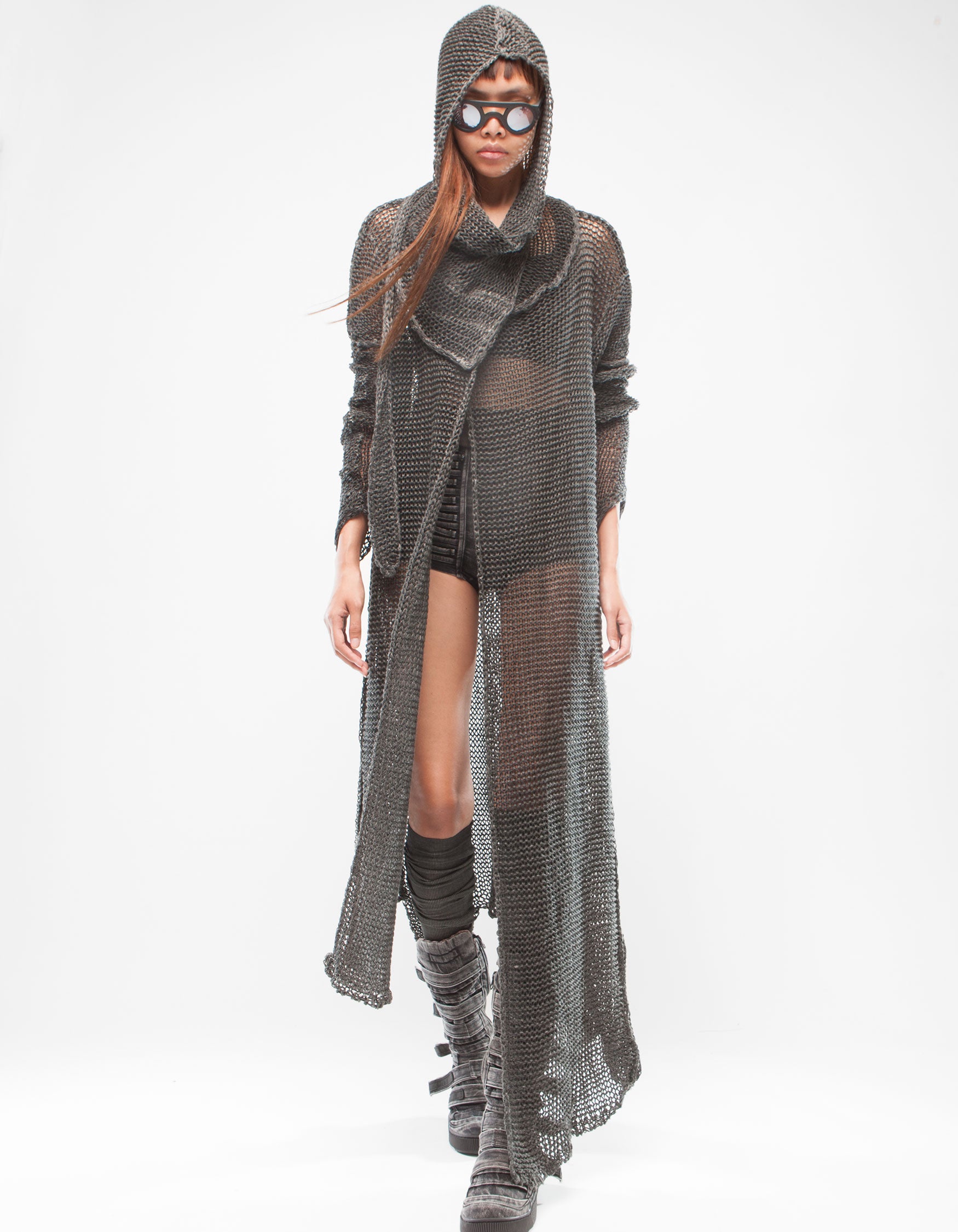 CARDIGAN ARMOUR BLACK W
