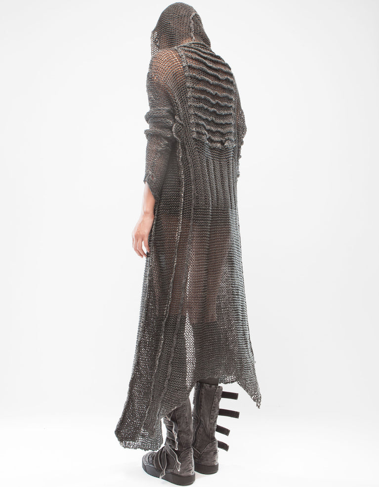 CARDIGAN ARMOUR BLACK W