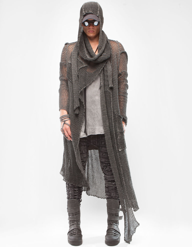 CARDIGAN ARMOUR BLACK