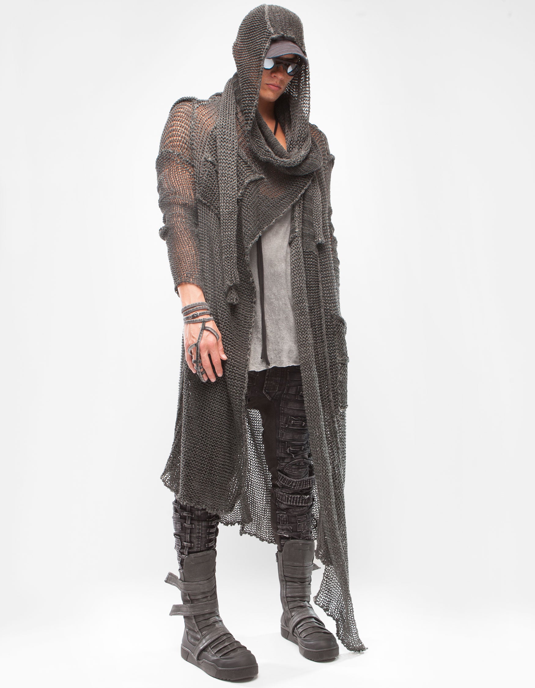 CARDIGAN ARMOUR BLACK