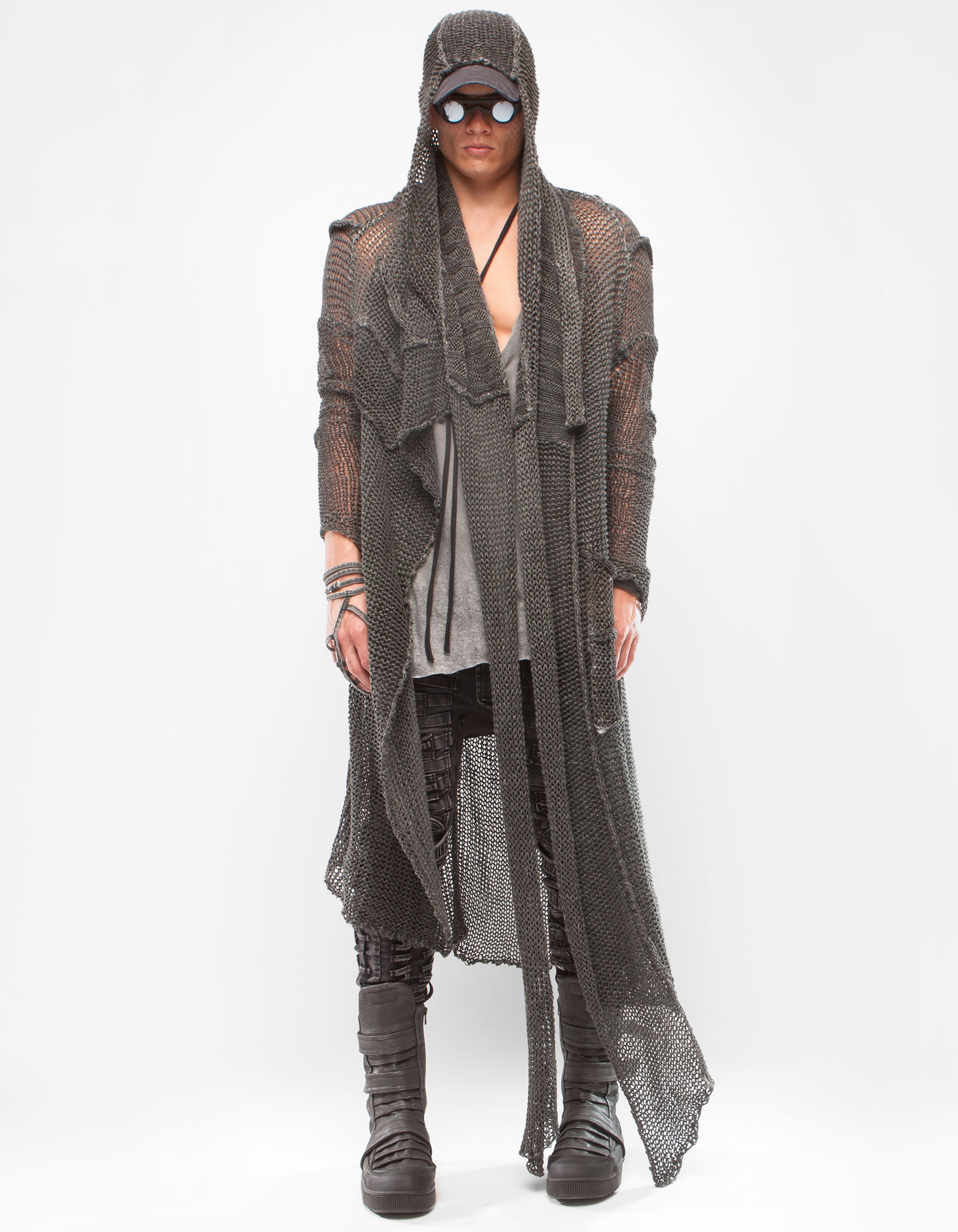 CARDIGAN ARMOUR BLACK