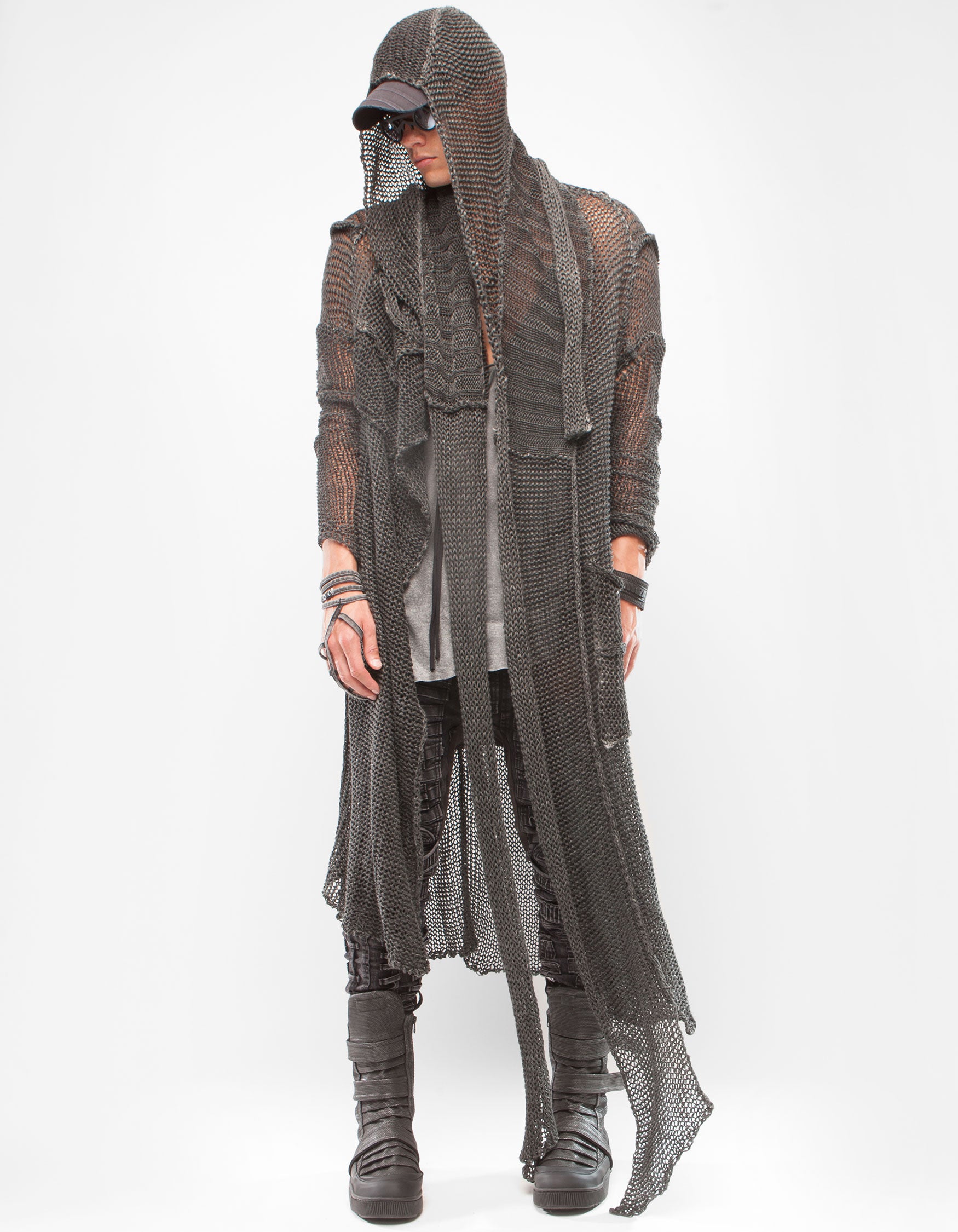 CARDIGAN ARMOUR BLACK