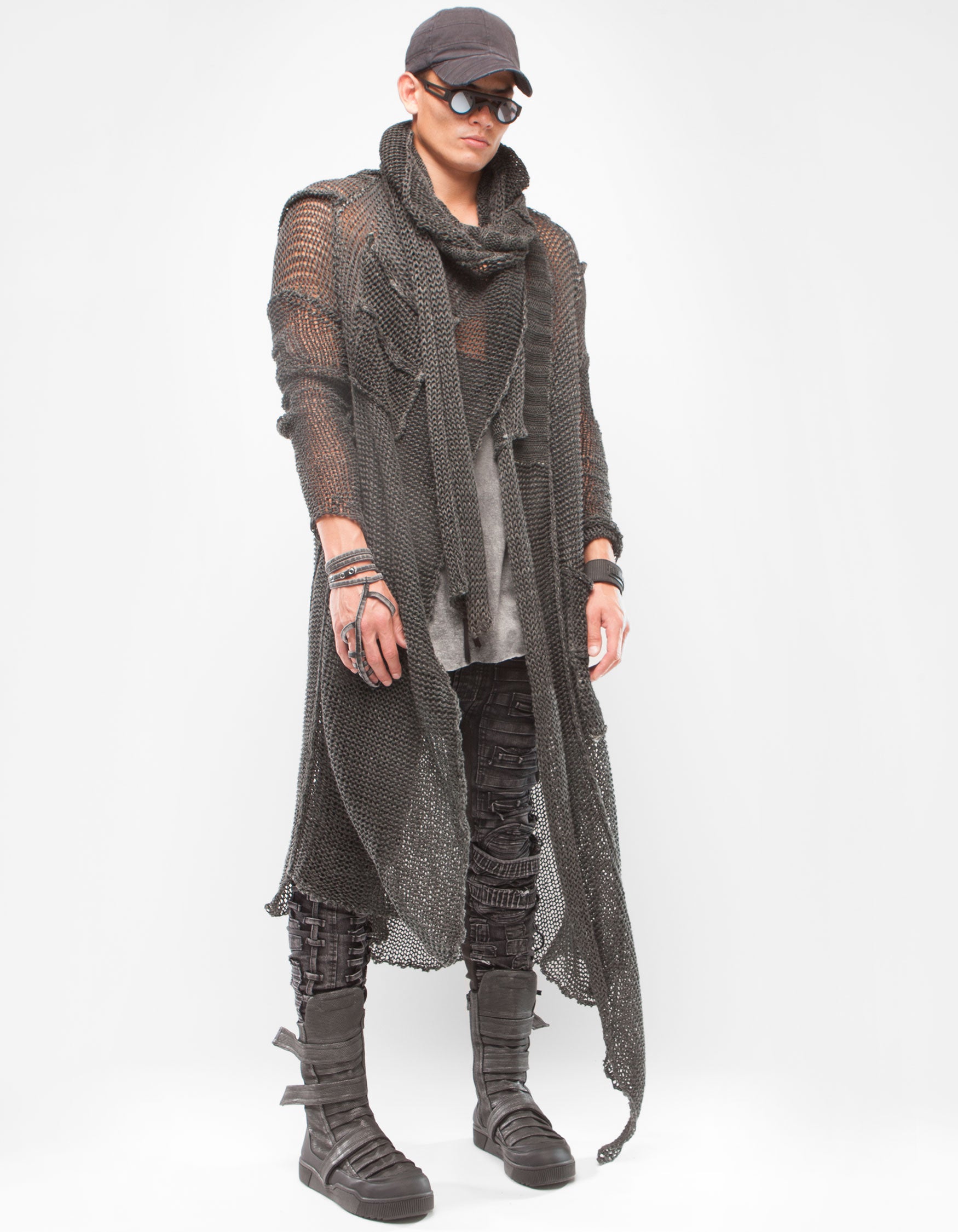 CARDIGAN ARMOUR BLACK
