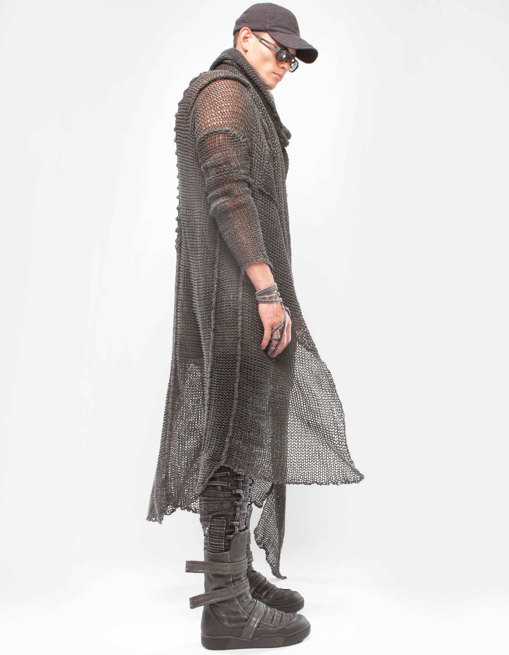 CARDIGAN ARMOUR BLACK