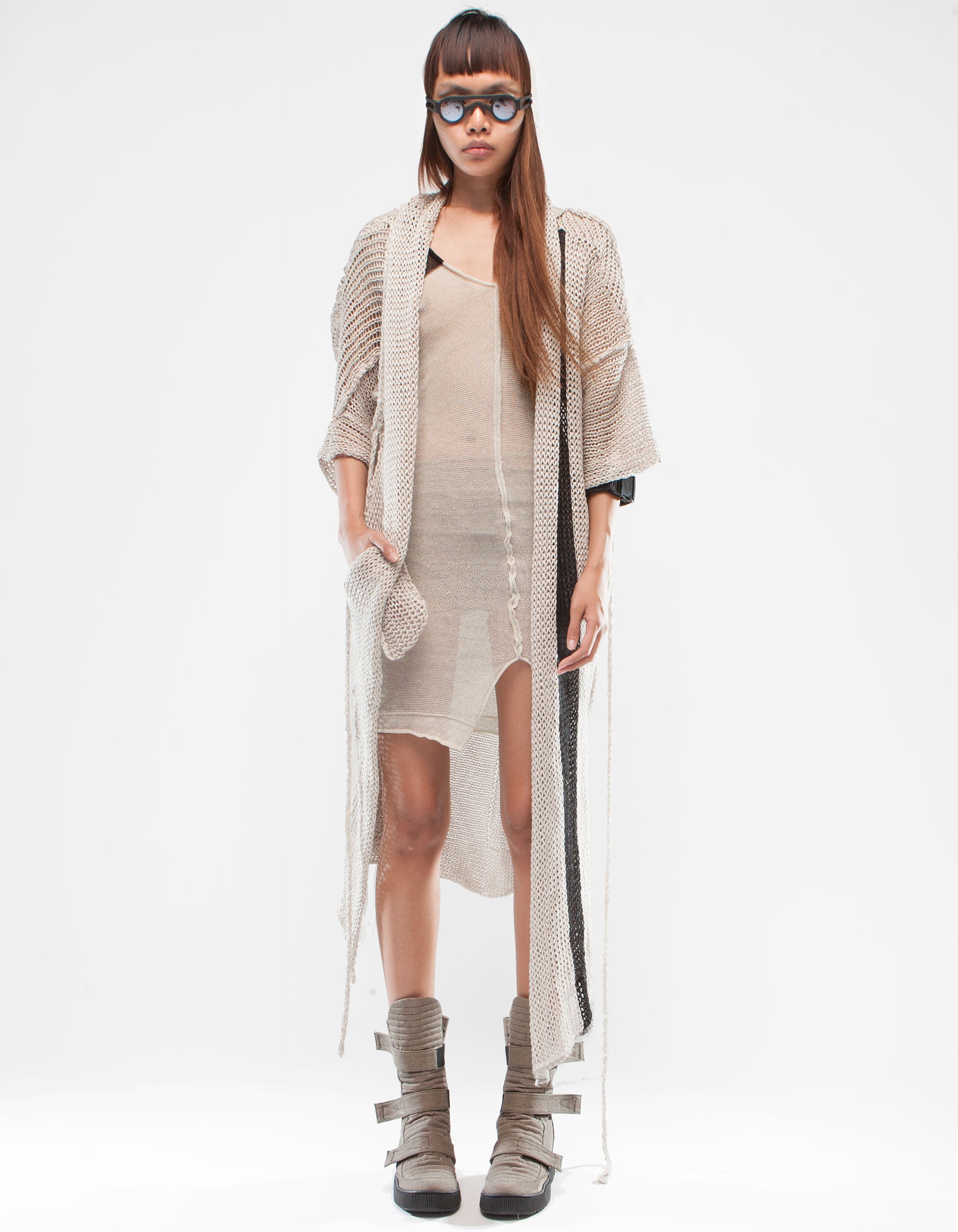 CARDIGAN ARMOUR WHITE W
