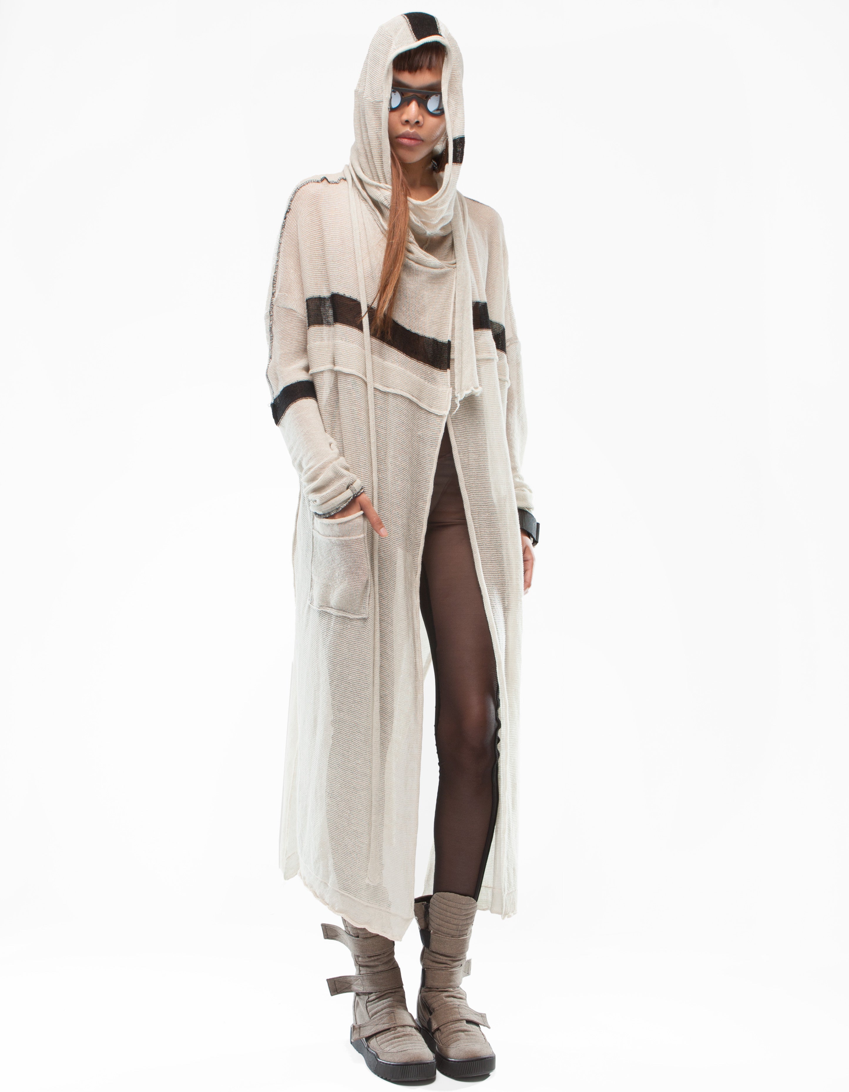 CARDIGAN WHITE SAND W