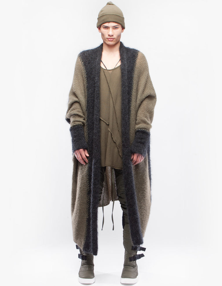 CARDIGAN OVERSIZE MOSS
