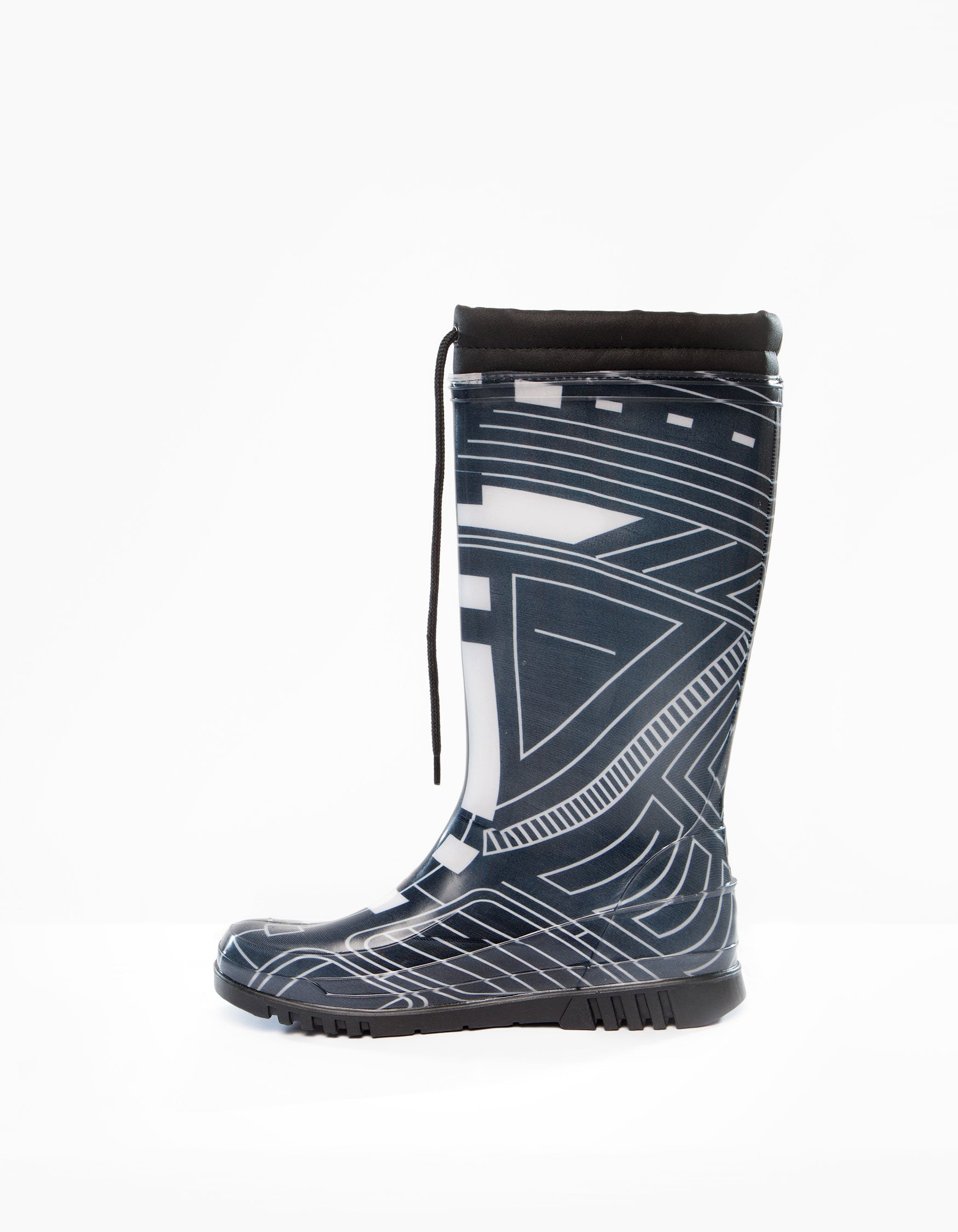 DEMOBAZA RUBBER BOOTS  STRUCTURE BLACK 02 W