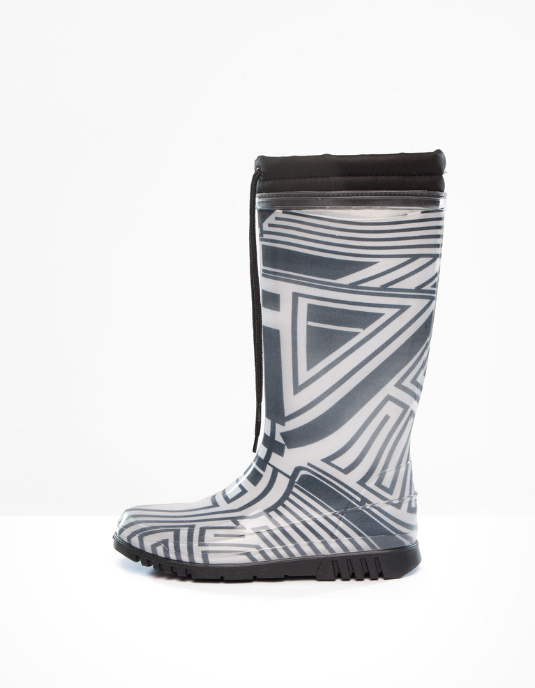 DEMOBAZA RUBBER BOOTS  STRUCTURE WHITE 02 W