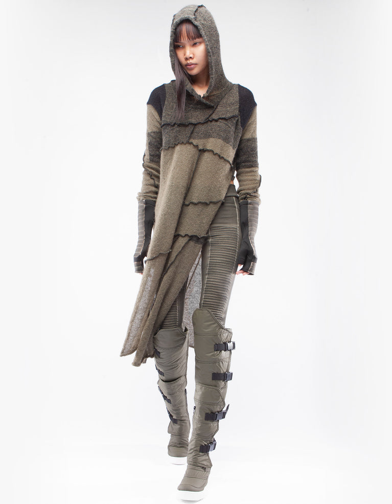 HOODY OVERSIZE MOSS