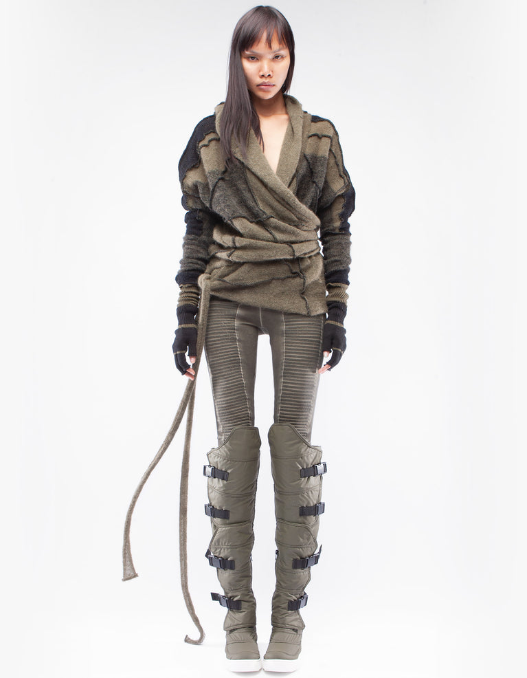 HOODY WRAP MOSS