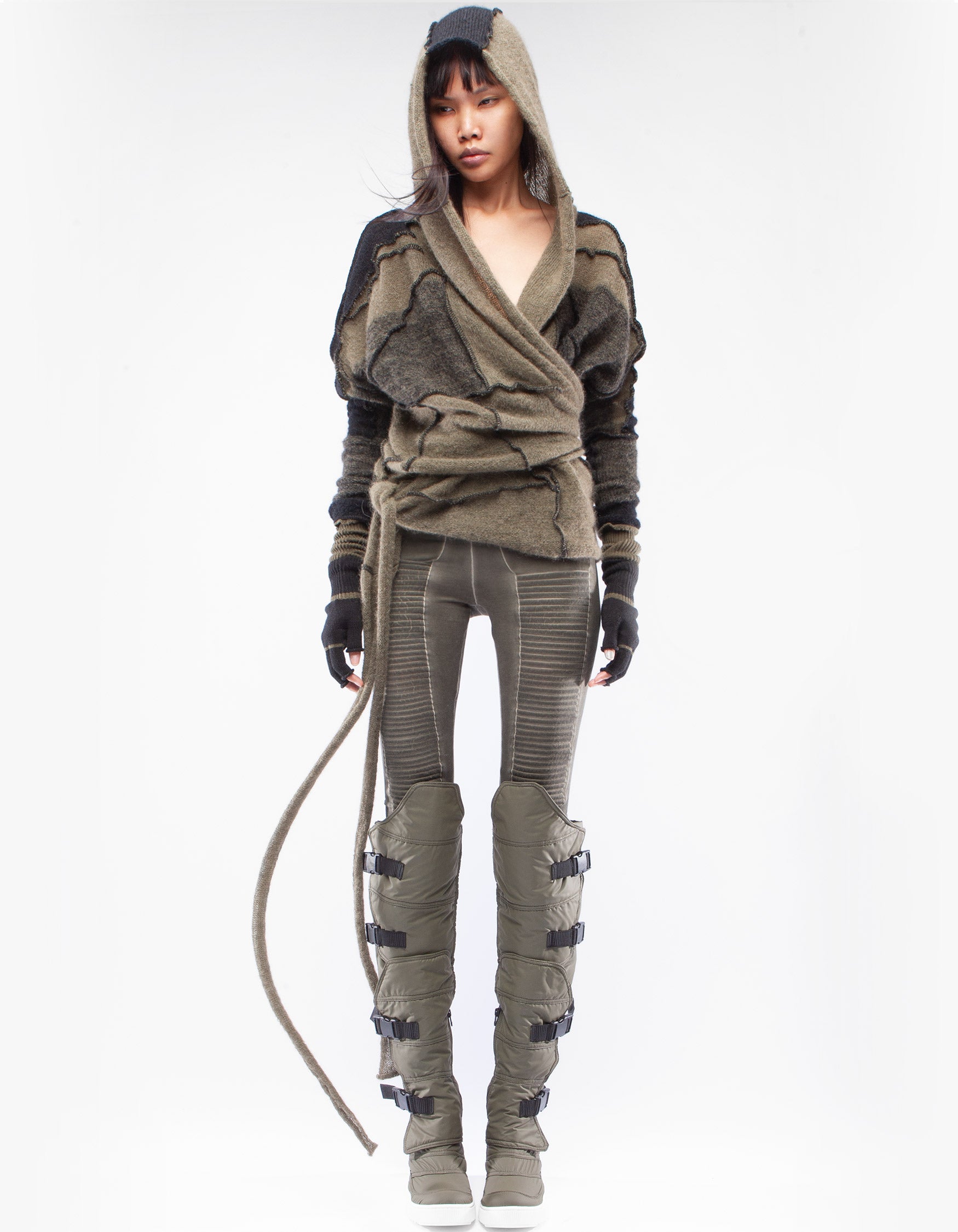 HOODY WRAP MOSS