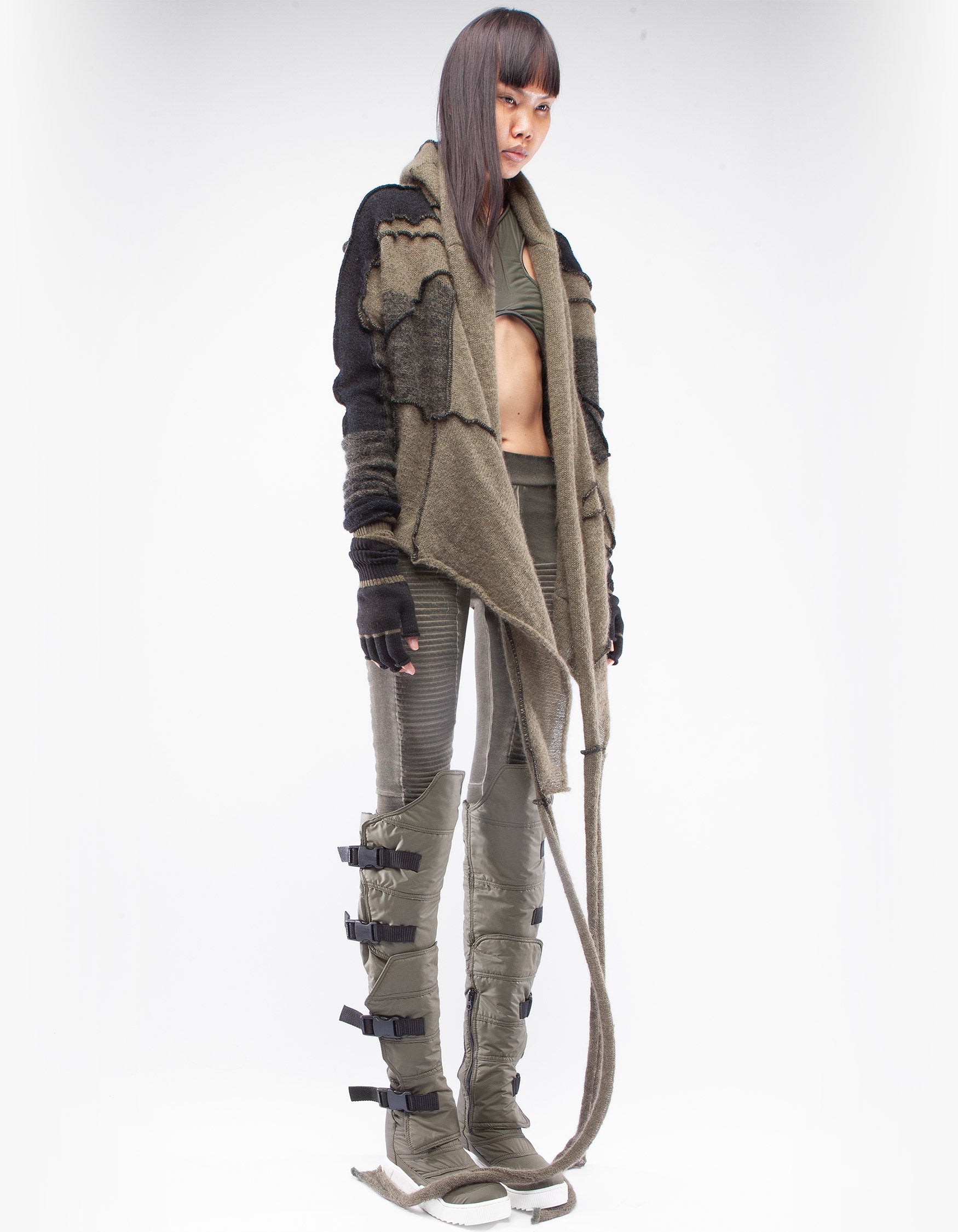 HOODY WRAP MOSS