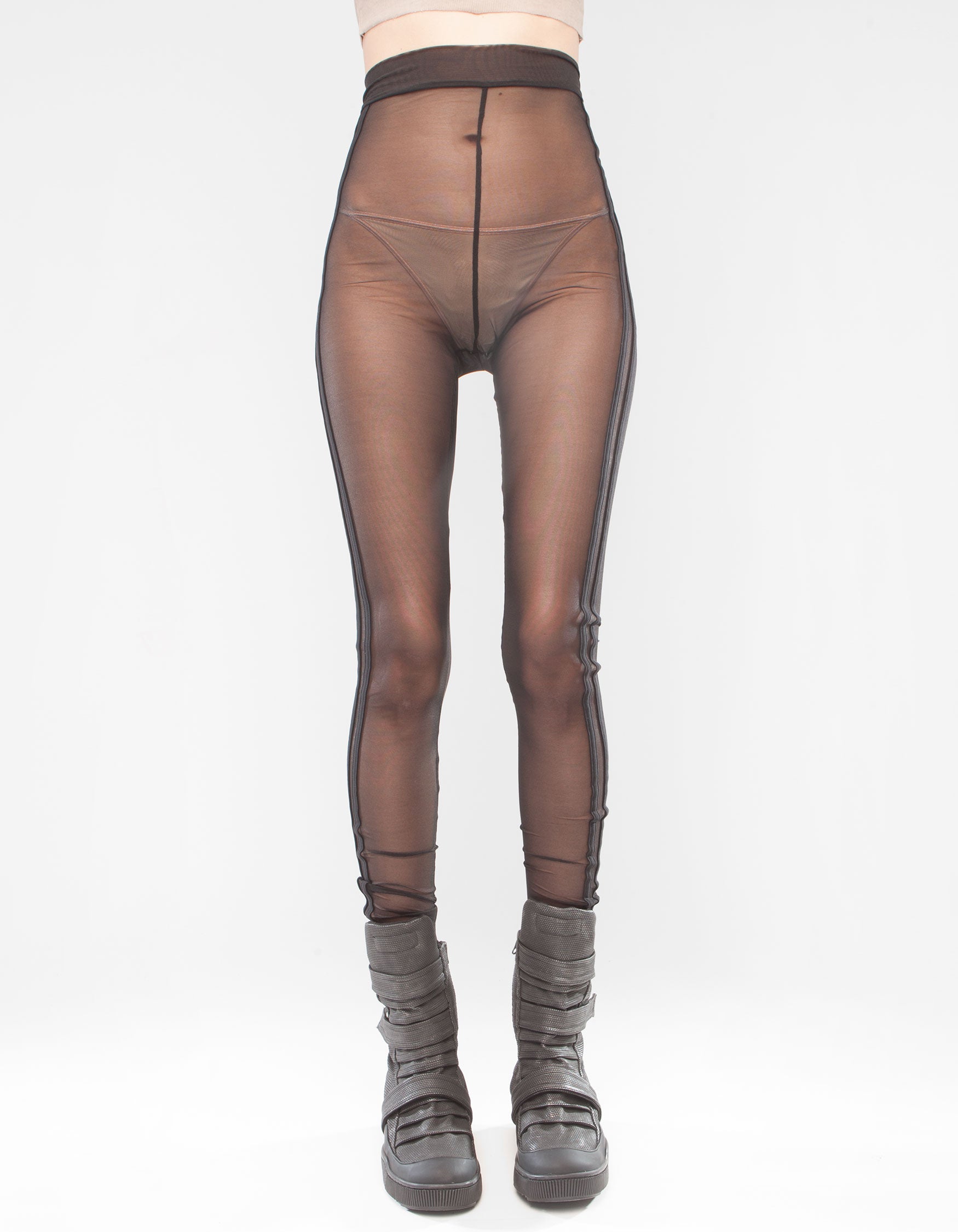 LEGGINGS BLACK TRANSPARENT