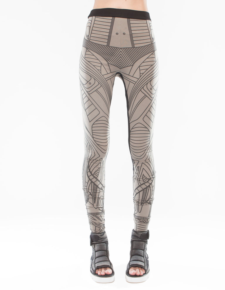 LEGGINGS ESTRUCTURA BEIGE W