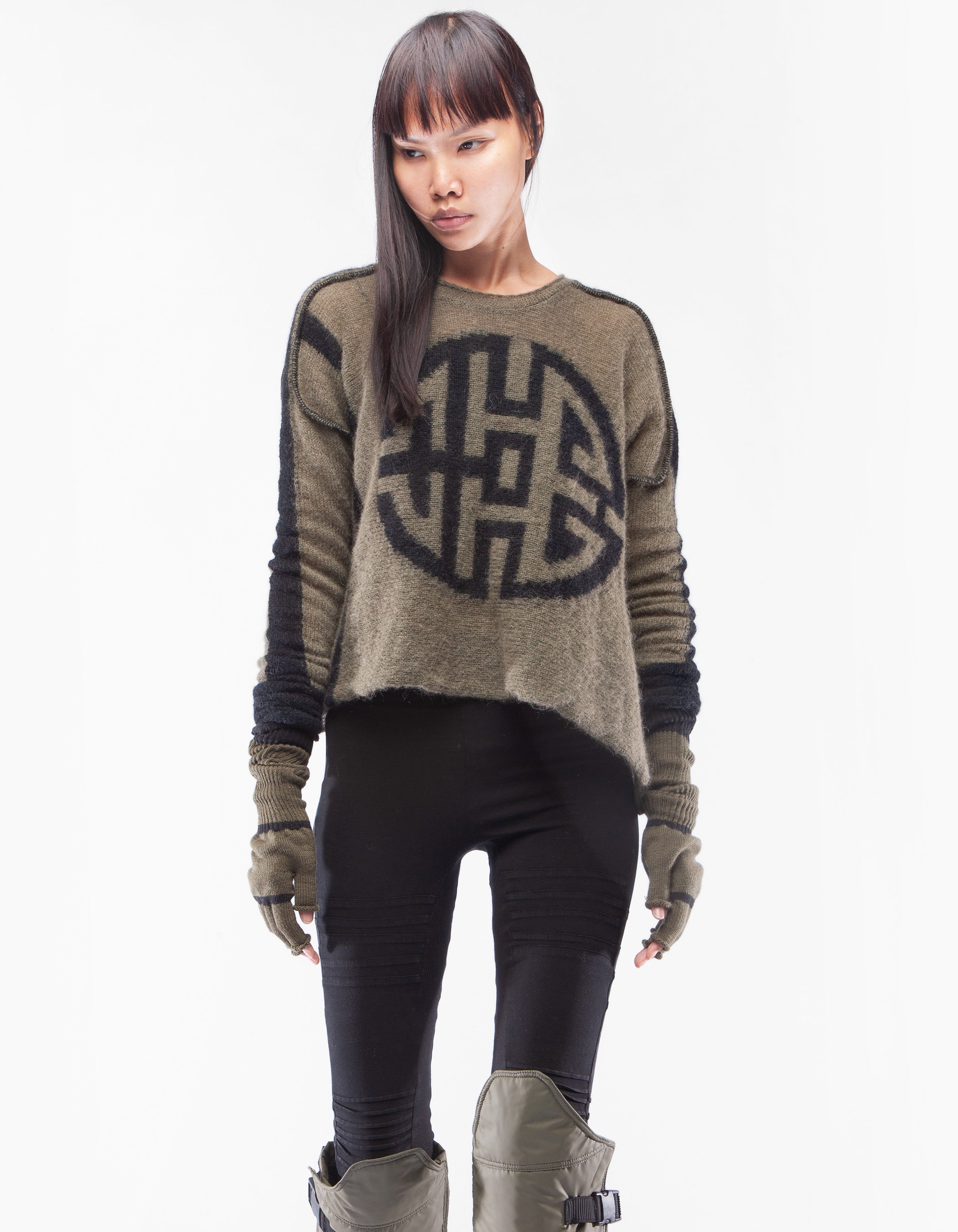 PULLOVER SIGN MOSS W