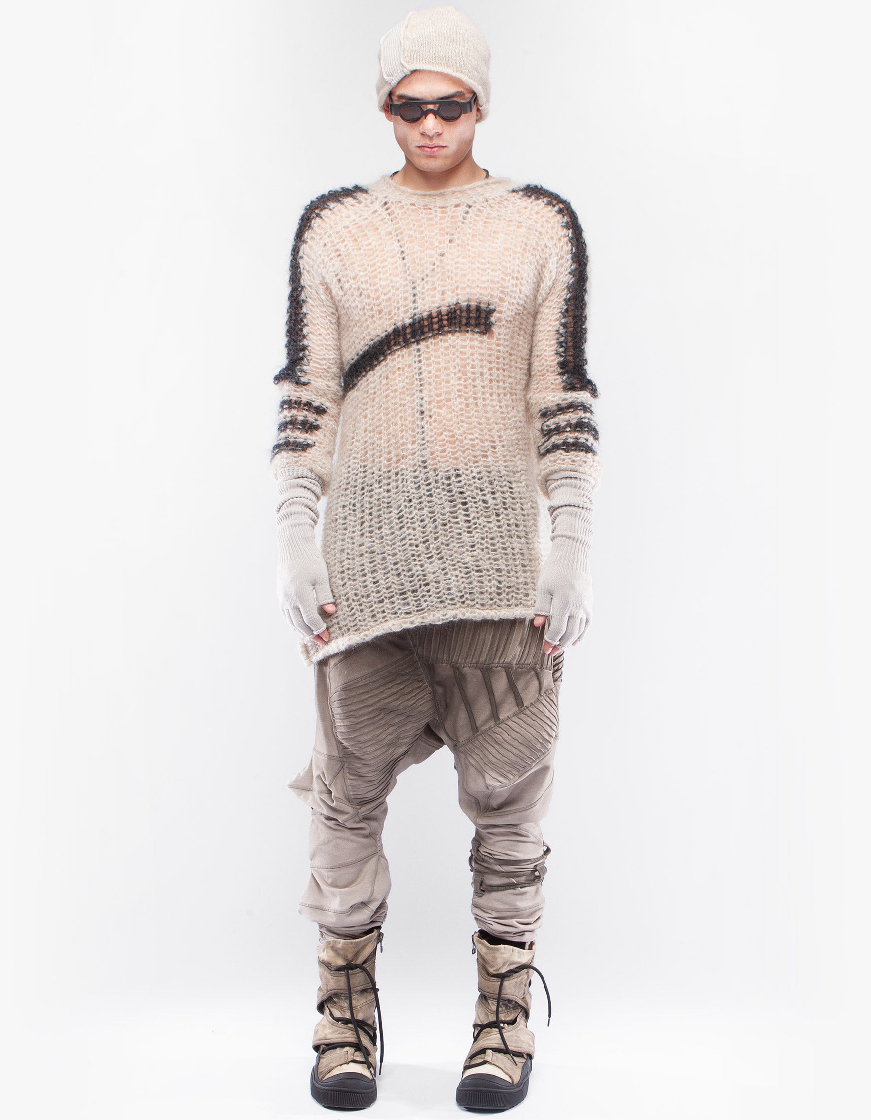 PULLOVER NET FELL M