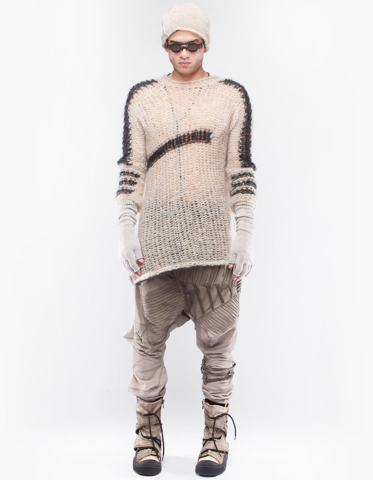 PULLOVER NET FELL M
