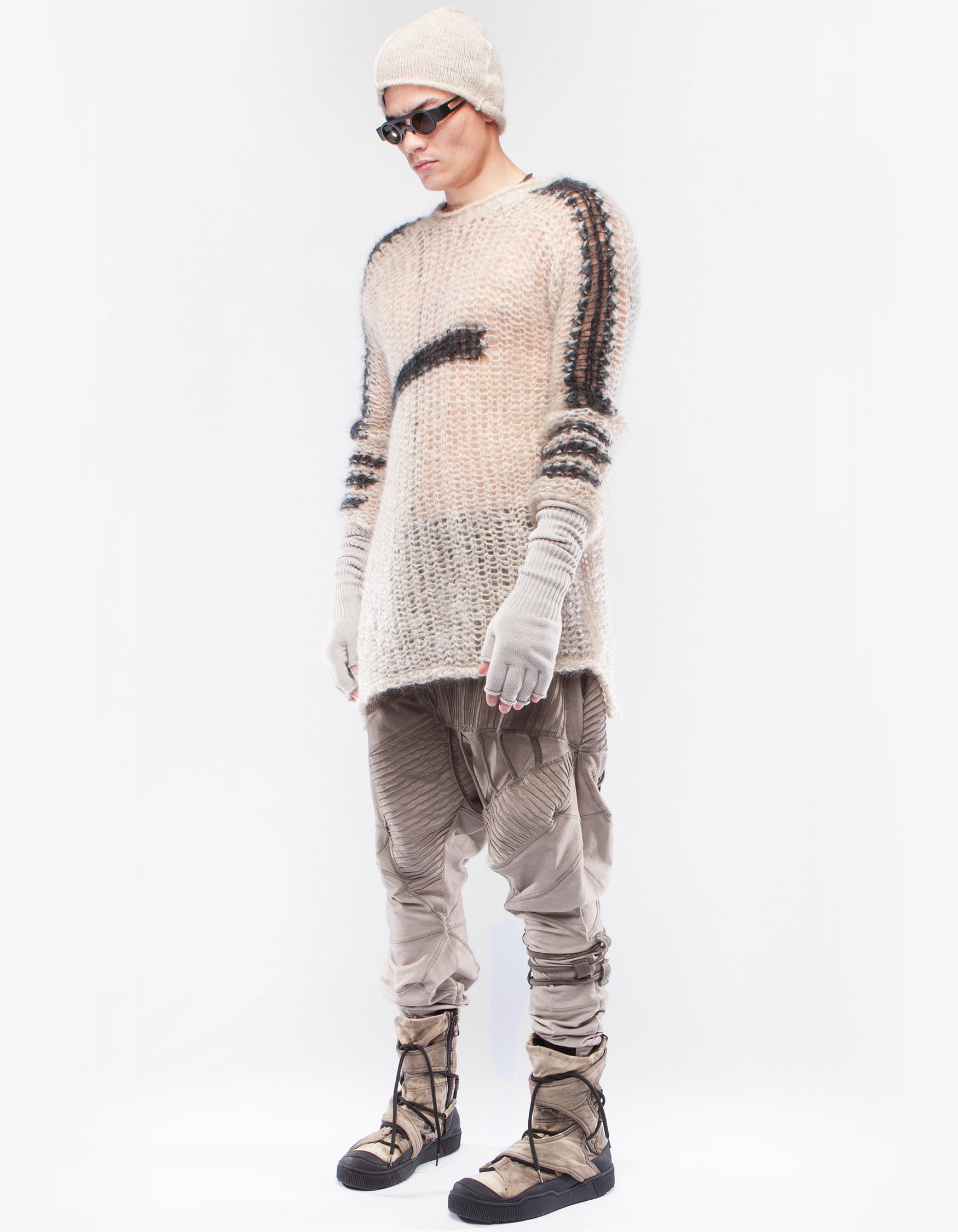 PULLOVER NET FELL M