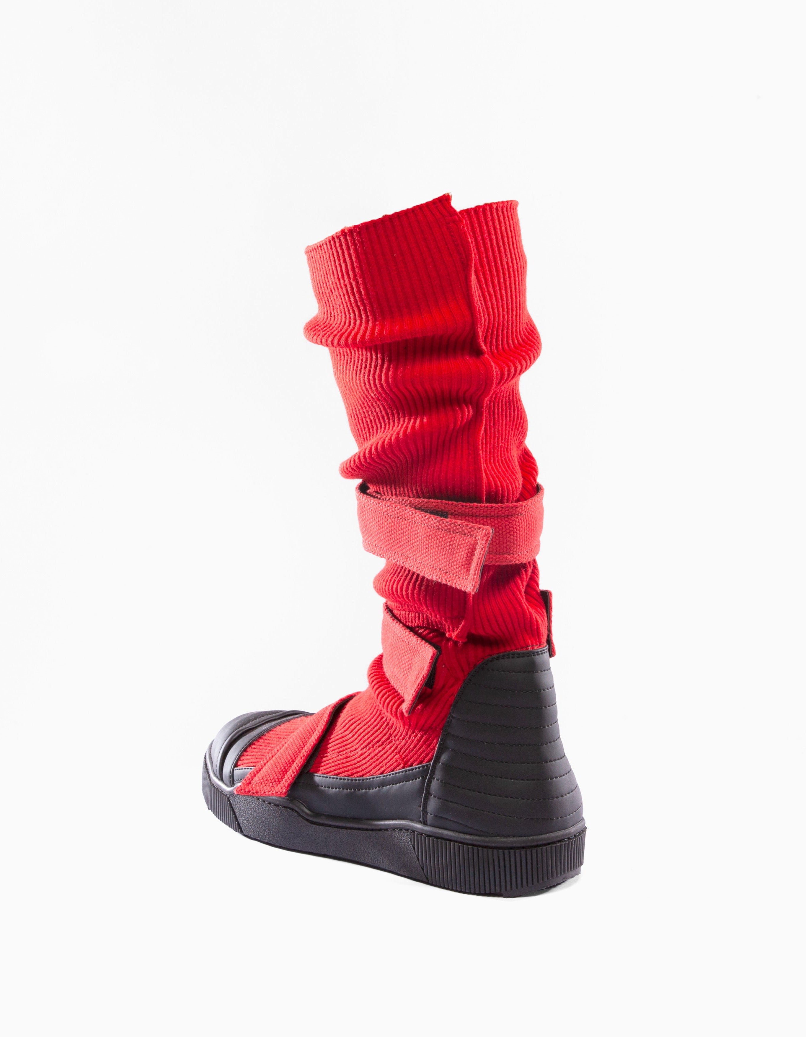 أحذية ضلعية شريط أحمر M