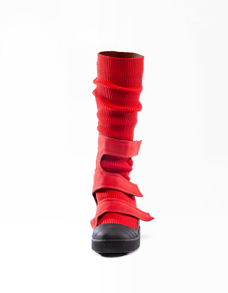 RIB BOOTS RED BAND W