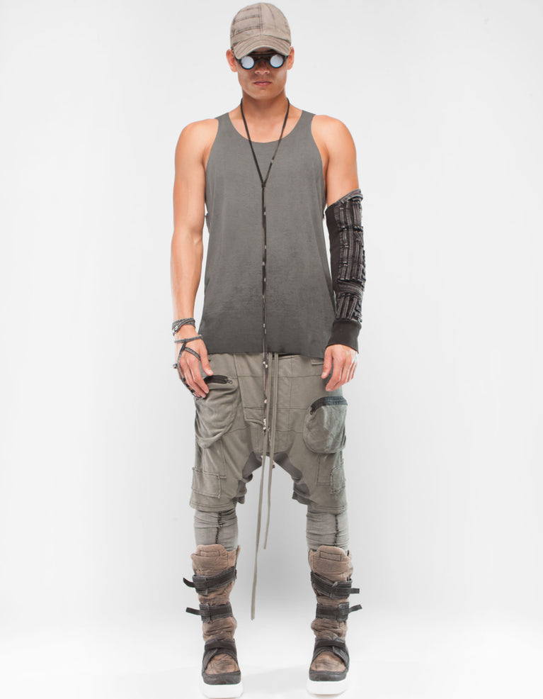RIB VEST GREY