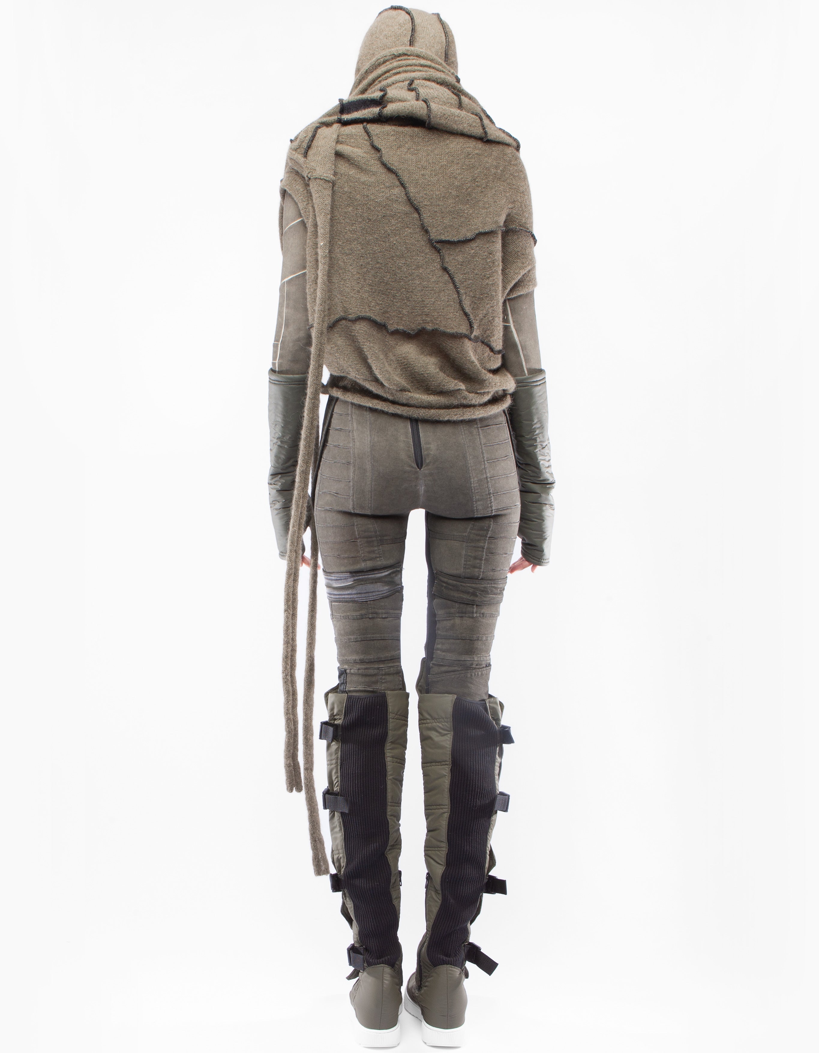 SHAWL HOOD MOSS