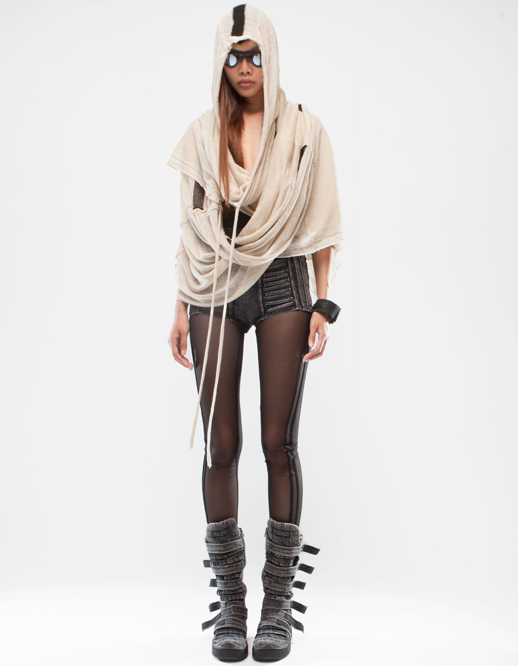 SHAWL WHITE SAND